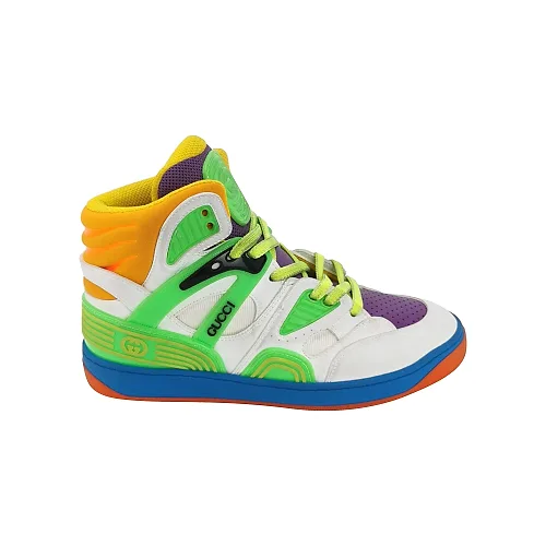 Gucci Basket Sneakers, Contrast Nylon