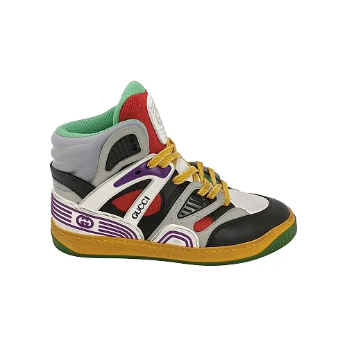 Gucci Basket Sneakers, Nylon Contrast