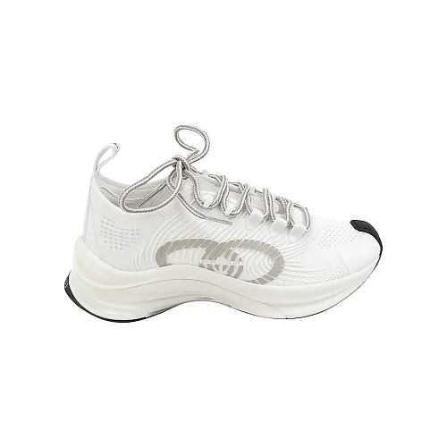 Gucci Run Sneakers, Round-Toe Double-G