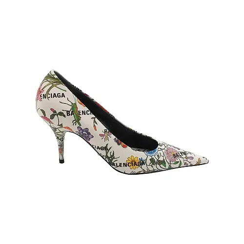 Gucci x Balenciaga Floral Pumps, White