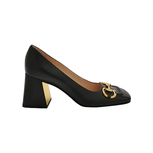 Gucci Horsebit Block-Heel Pumps