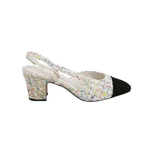 Chanel Double-C Block-Heel Pumps, Colourblock