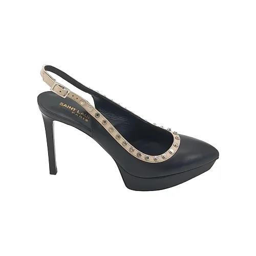 Saint Laurent Studded Pumps, Black