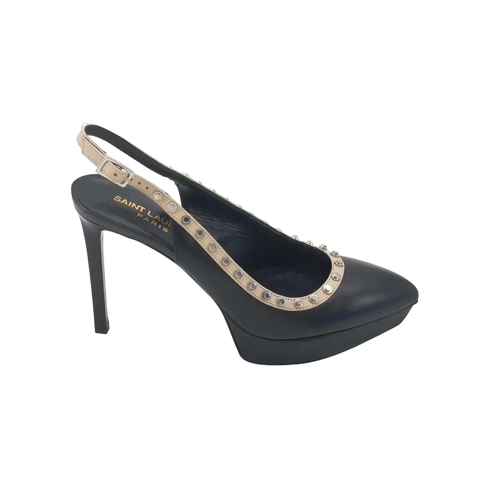 Saint Laurent Studded Pumps, Black