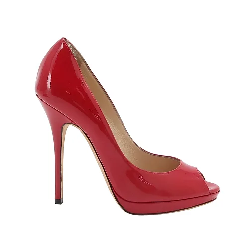 Jimmy Choo Patent Stiletto Pumps, Red