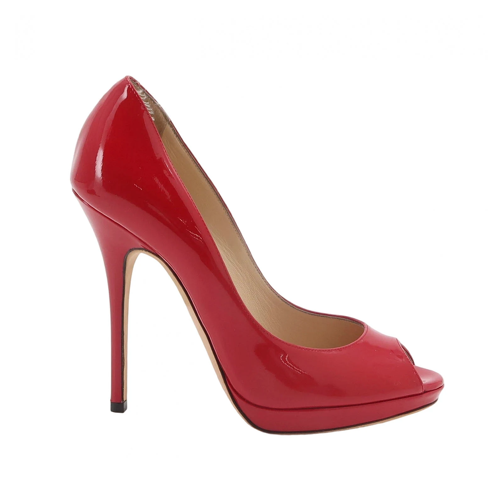 Jimmy Choo Patent Stiletto Pumps, Red