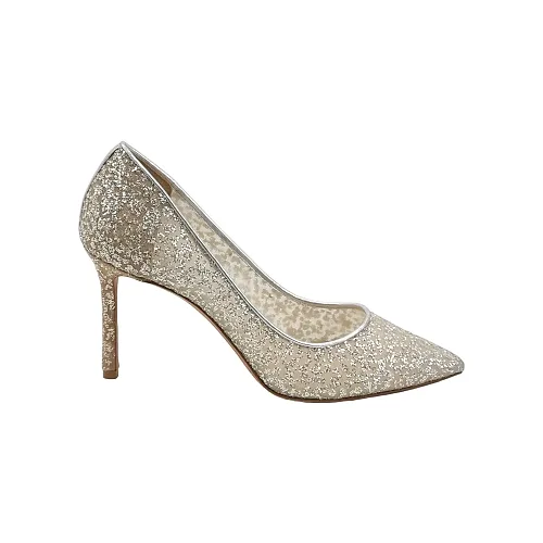 Jimmy Choo Romy Sequin Pumps, Beige