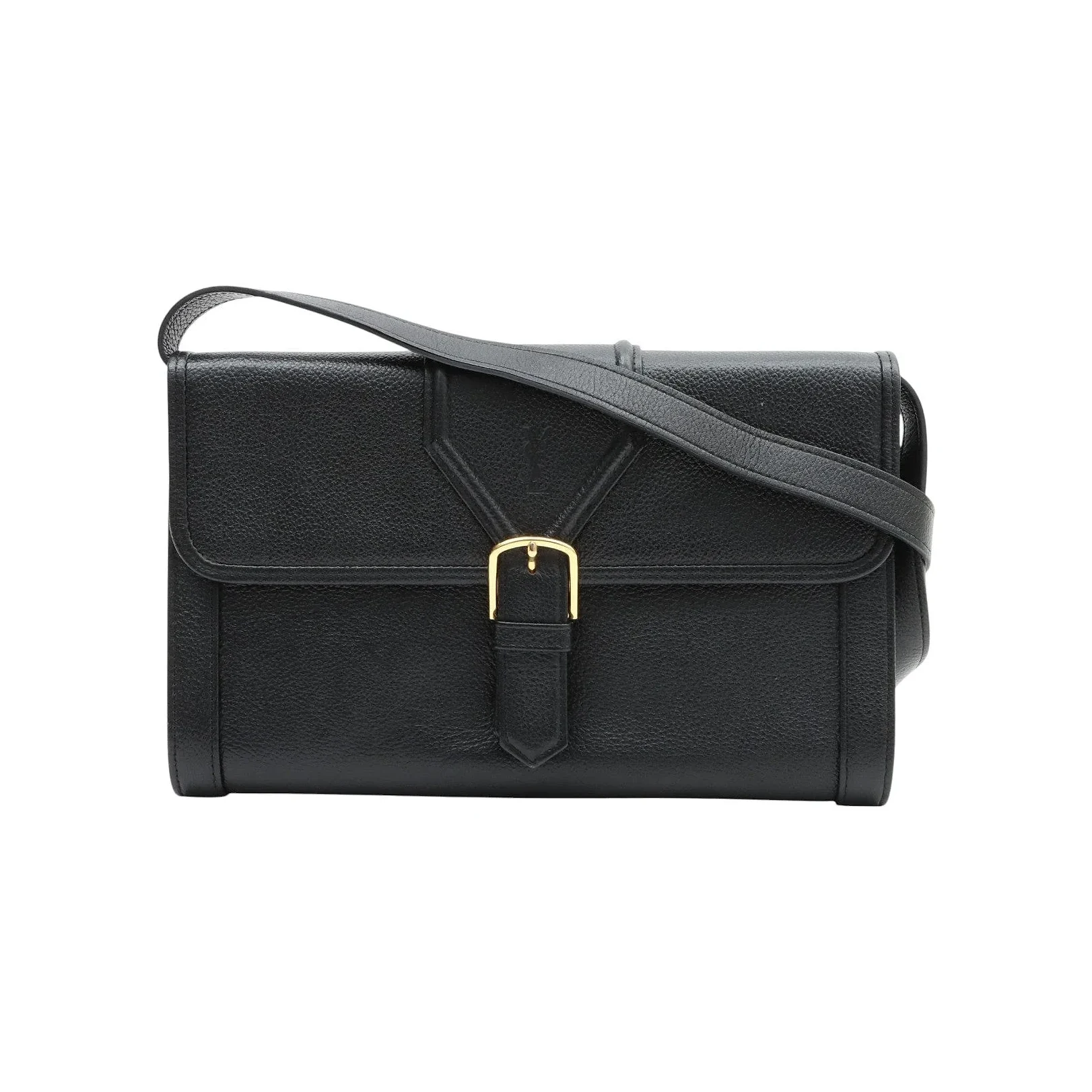 Logo embossed 2-way bag in black
