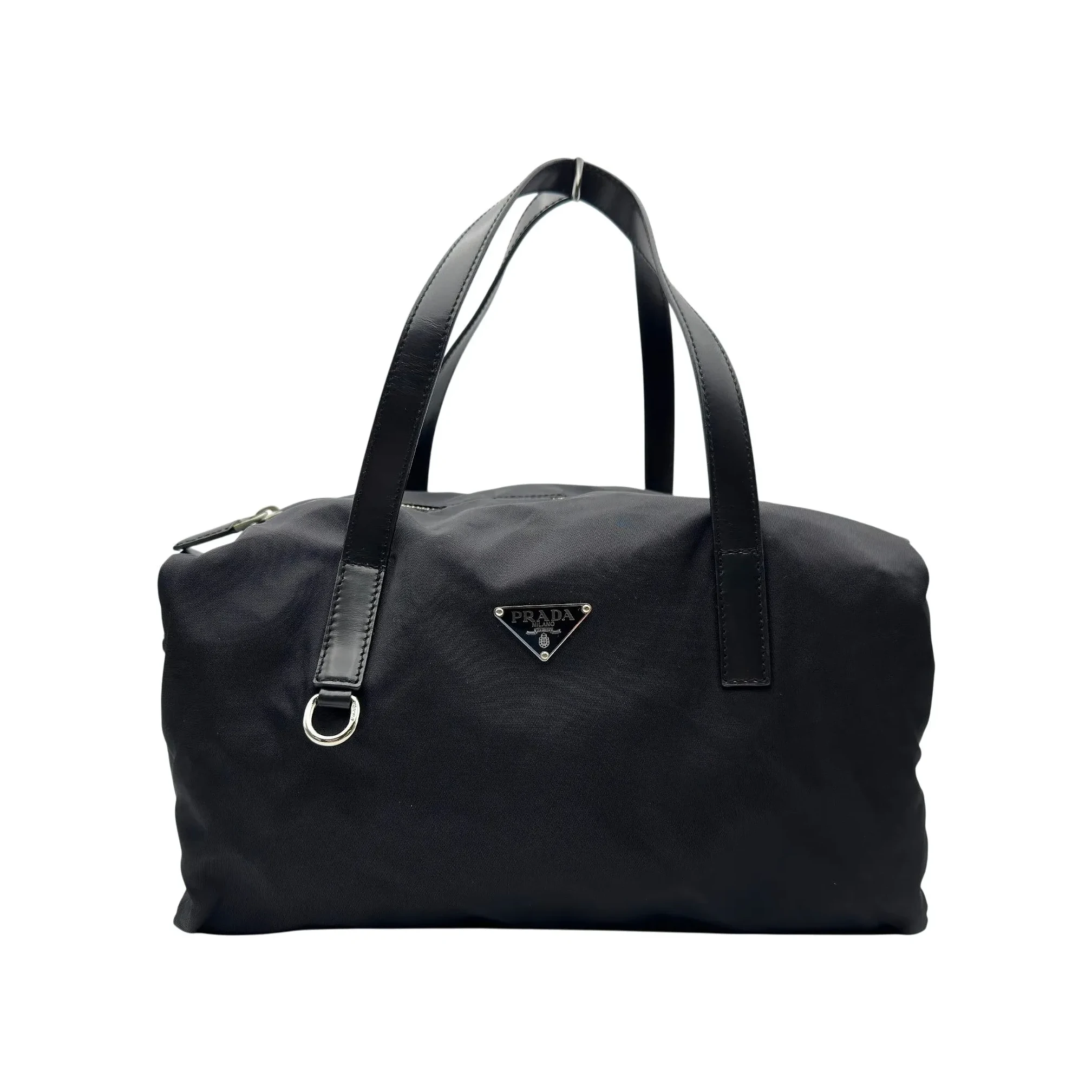 Nylon Small Boston Bag