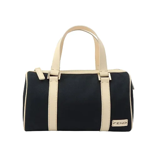 Bicolor Logo Plate Mini Handbag Navy/White