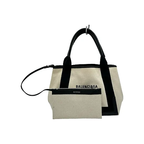 Navy Cabas S Tote Bag
