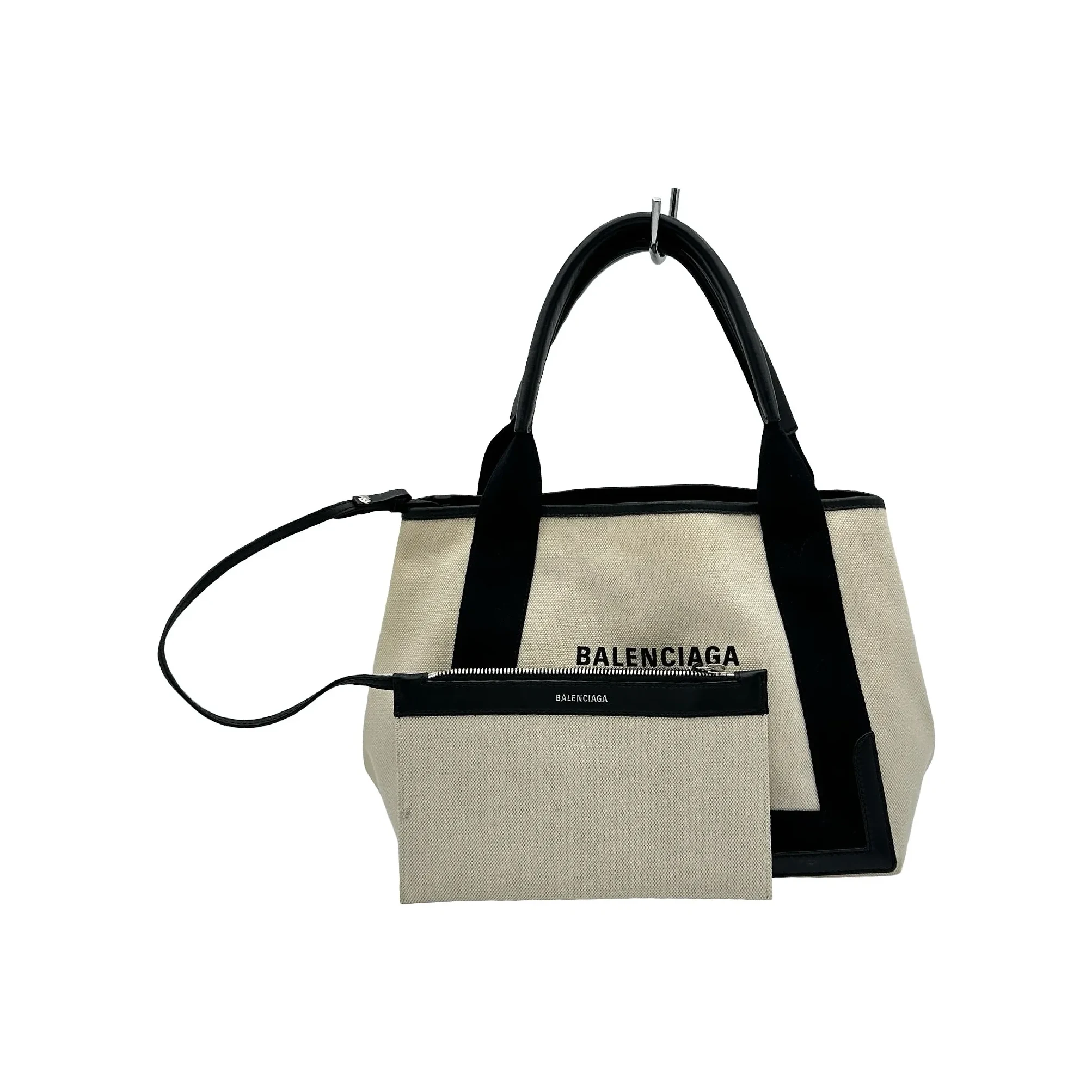 Navy Cabas S Tote Bag