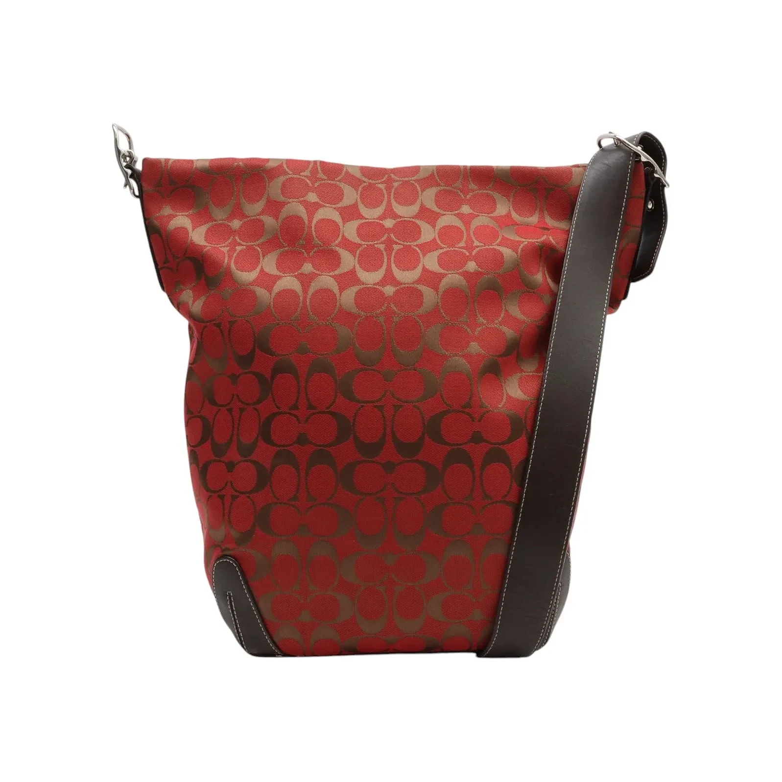 Signature Shoulder Bag Red/Brown