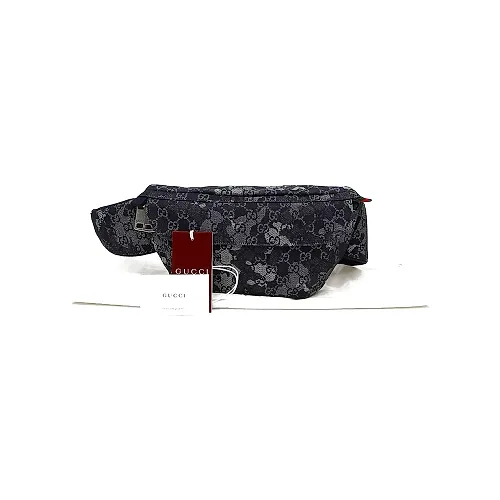 GG Denim Large Belt Bag