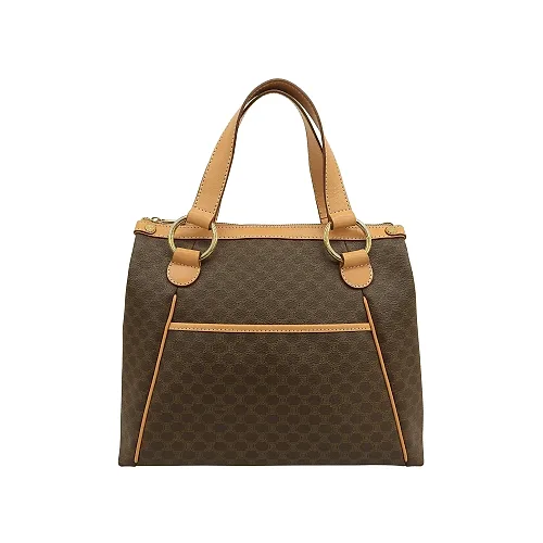 Macadam Pattern Handbag Brown