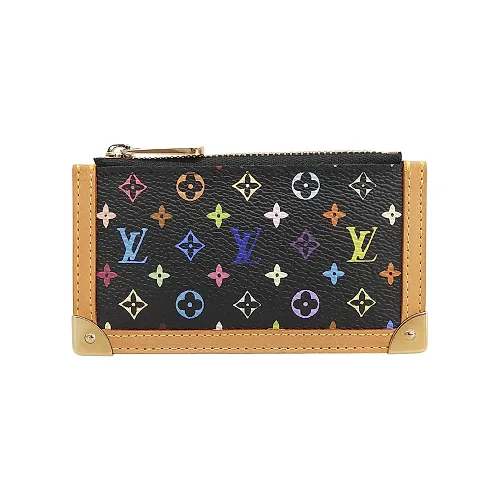 2005 Monogram Multicolore Pochette Clés Noir Coin Case