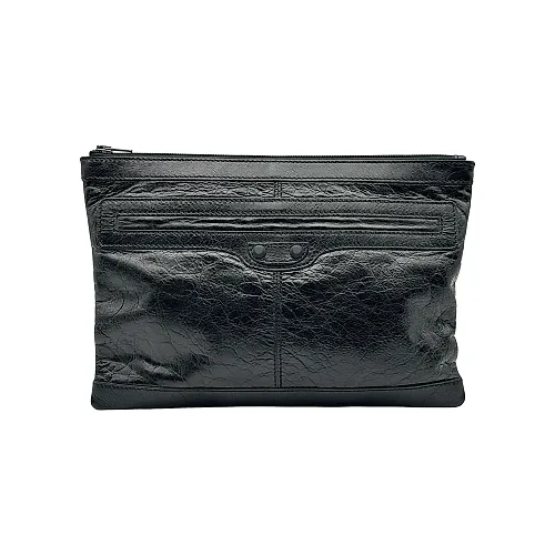 Black Leather Clutch