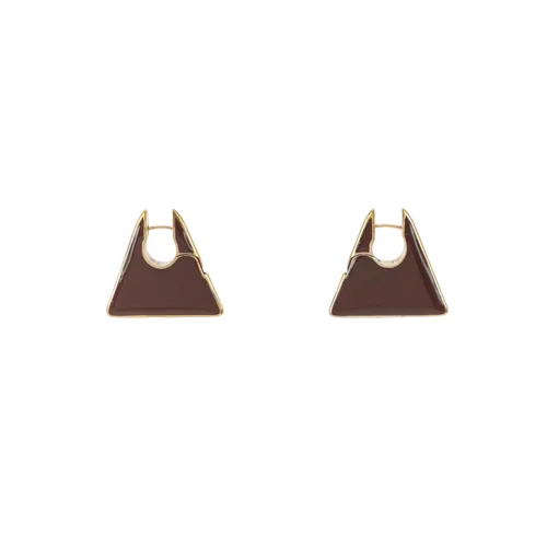 Bottega Veneta Essentials Red Sterling Silver Earrings