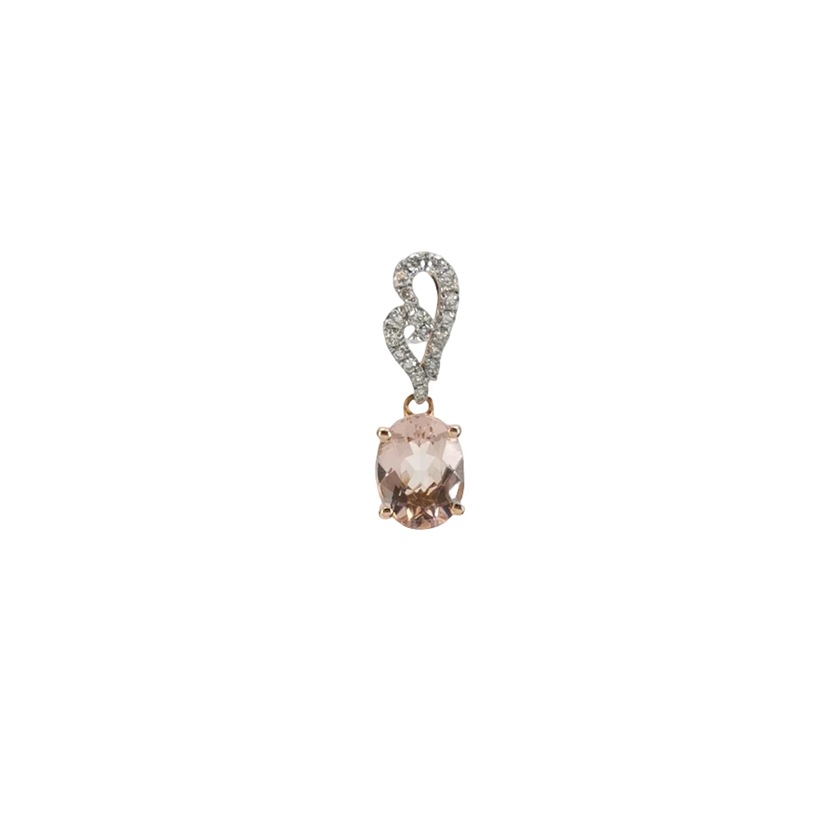 Enzo 18K Rose Gold Diamond Beryl Pendant