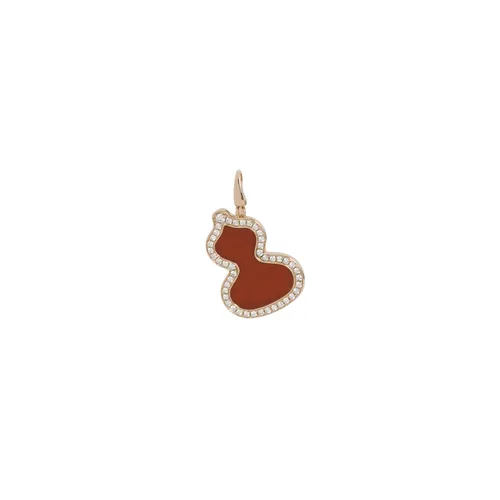 Qeelin Wulu Pendant, 18K Rose Gold, Agate and Diamond