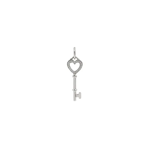 Tiffany & Co. Tiffany Keys Pendant, 18K White Gold Diamond