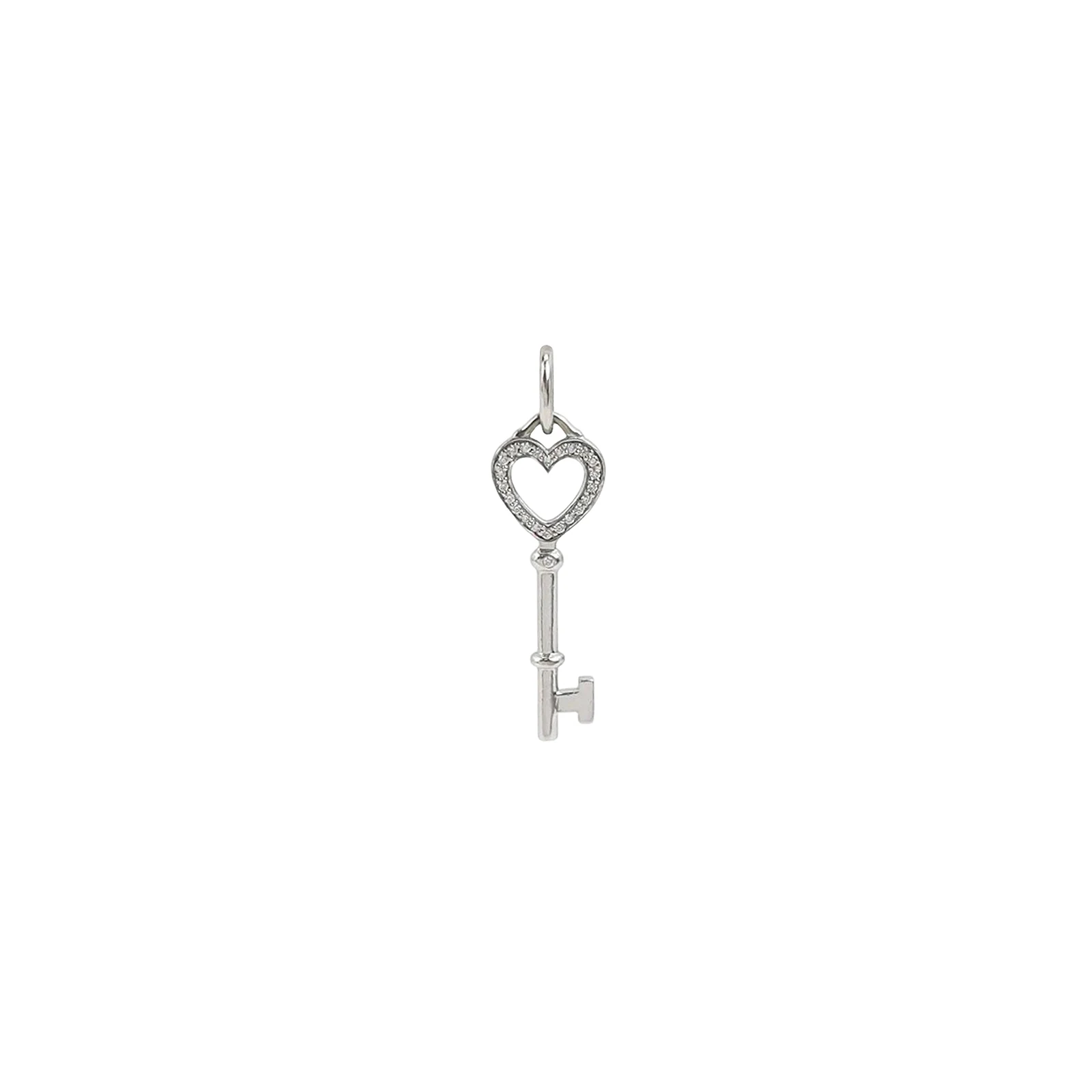 Tiffany & Co. Tiffany Keys Pendant, 18K White Gold Diamond