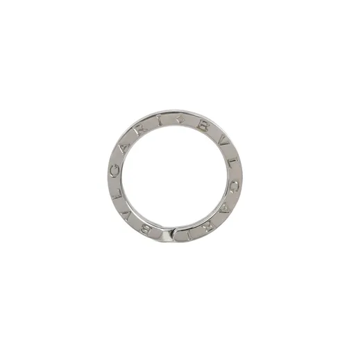 Bvlgari Logo Sterling Silver Keyring Charm