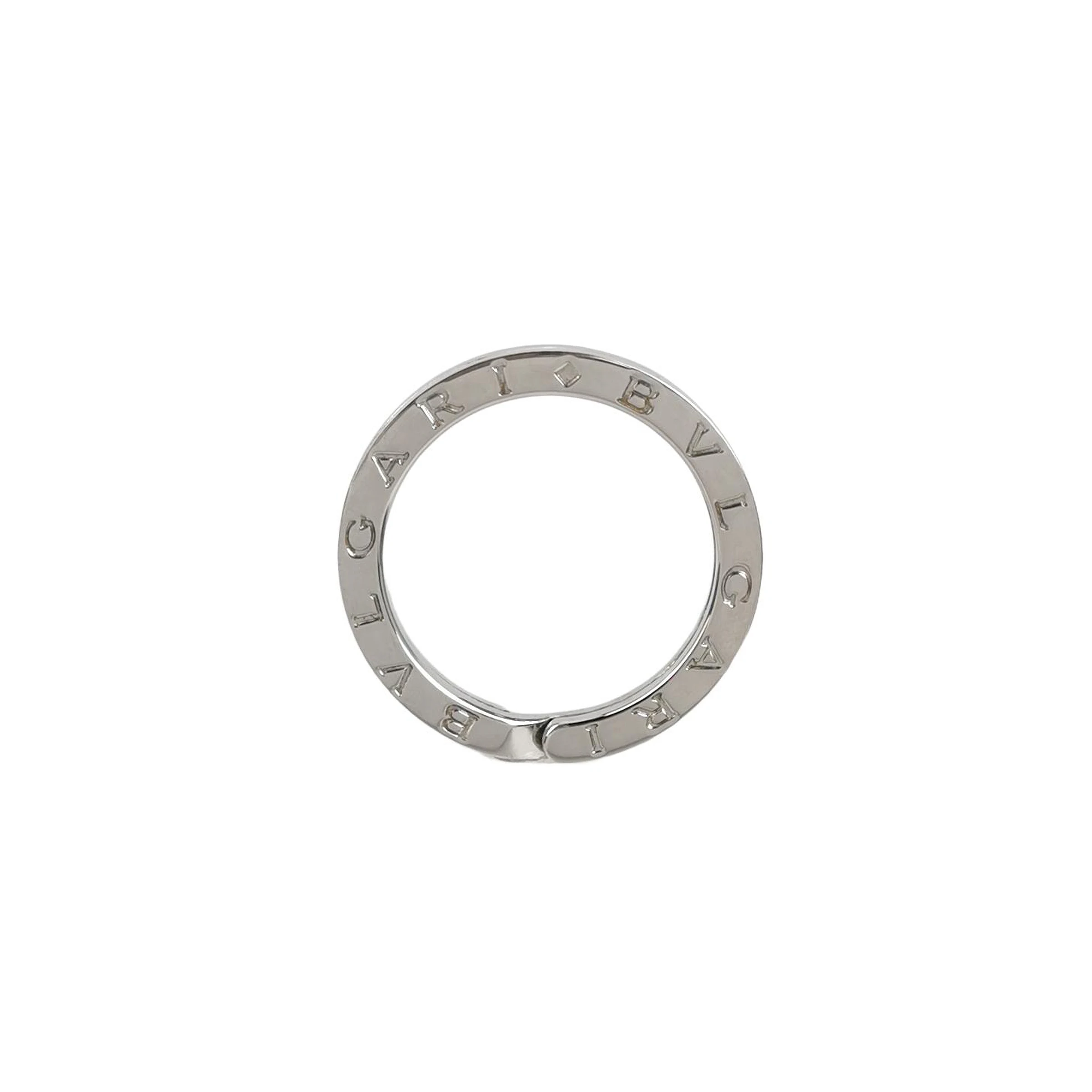 Bvlgari Logo Sterling Silver Keyring Charm