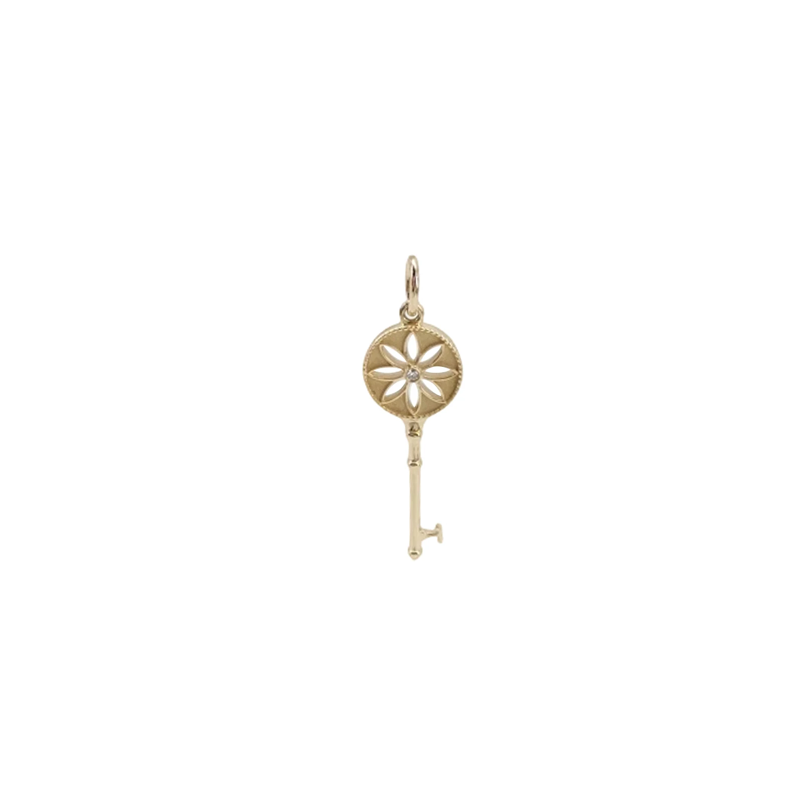 Tiffany & Co. Tiffany Keys Pendant, 18K Yellow Gold and Diamond