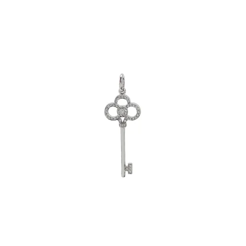 Tiffany & Co. Tiffany Keys Pendant, 18K White Gold and Diamond