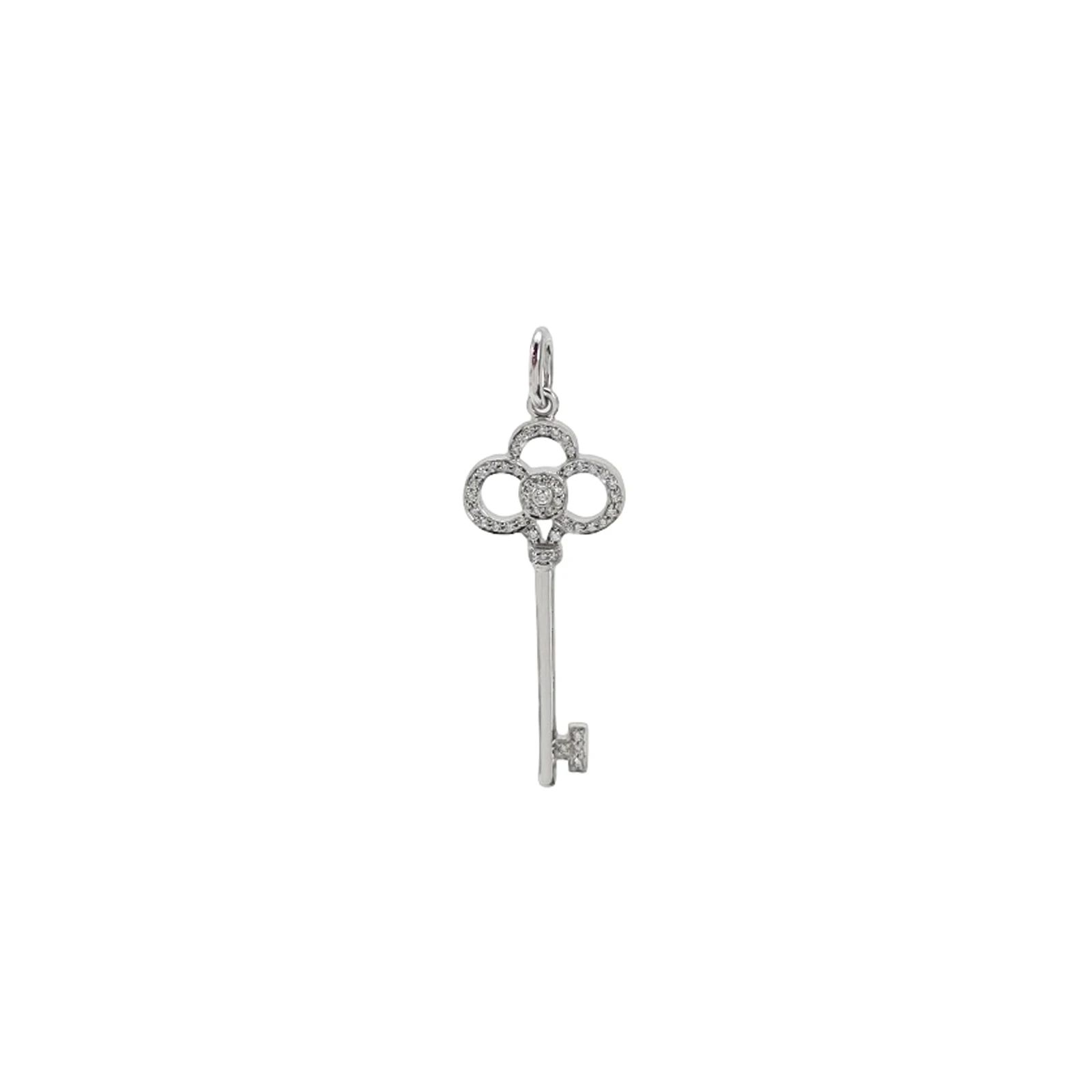 Tiffany & Co. Tiffany Keys Pendant, 18K White Gold and Diamond