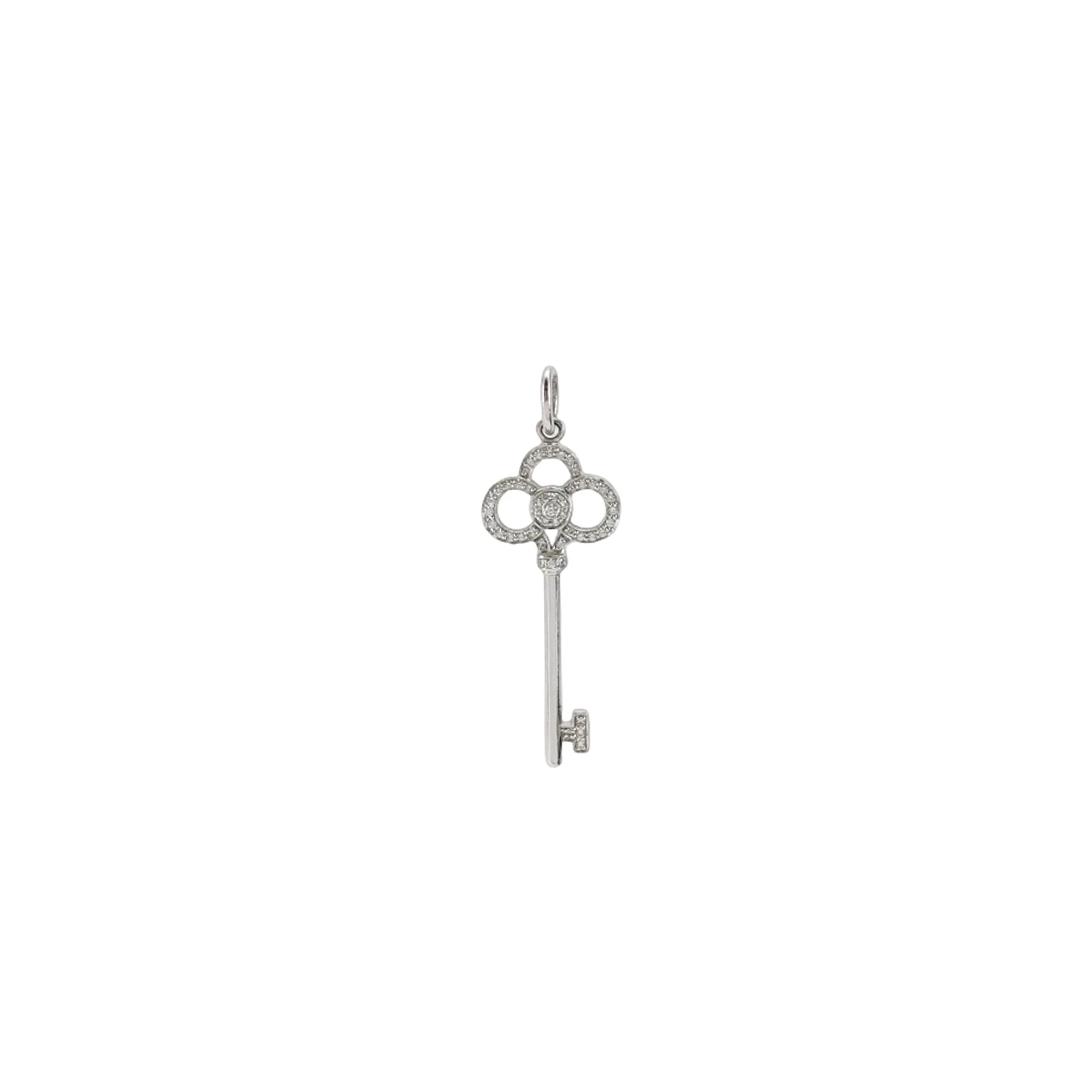 Tiffany & Co. Tiffany Keys Pendant, 18K White Gold, Diamond