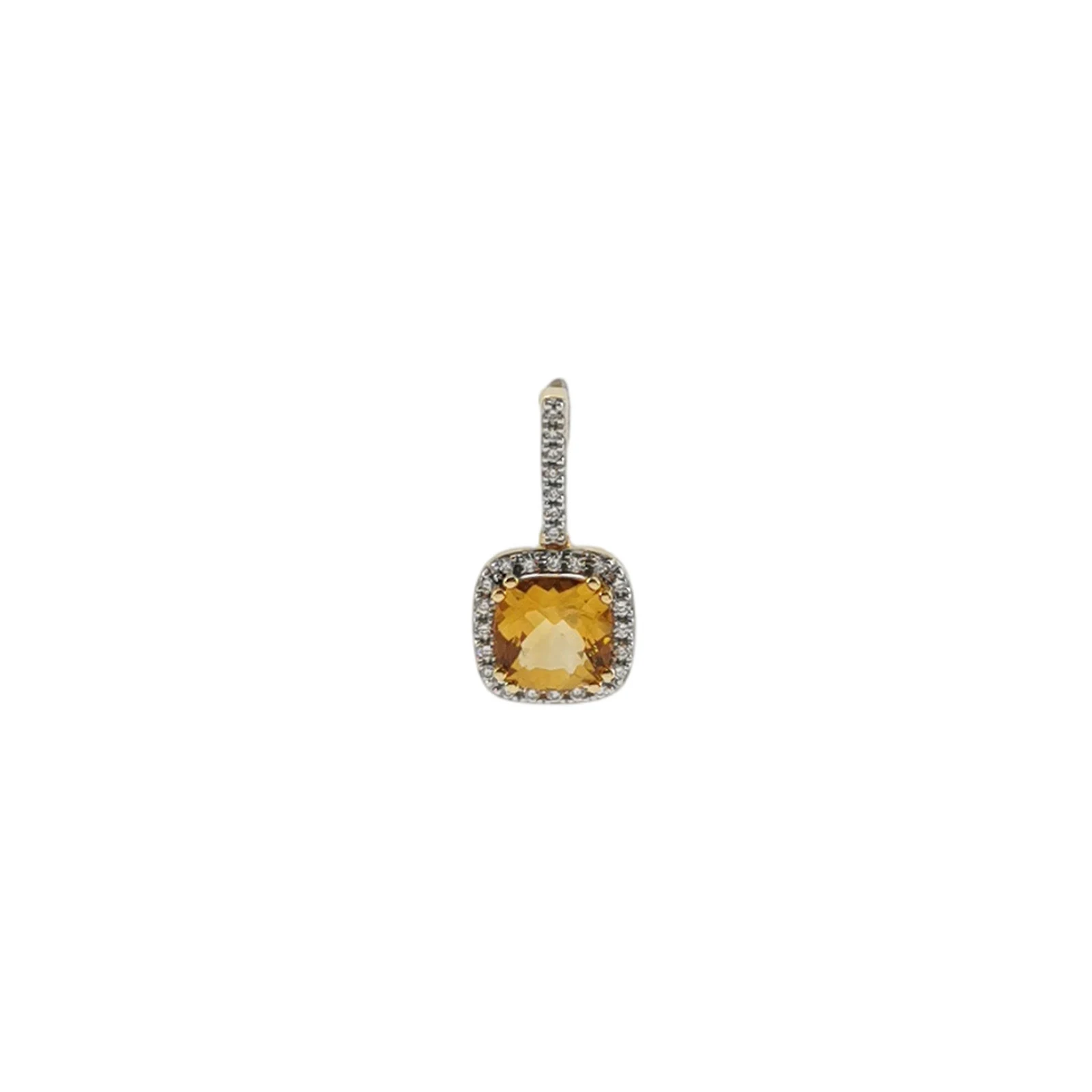 TSL 18K Gold Diamond Gemstone Pendant