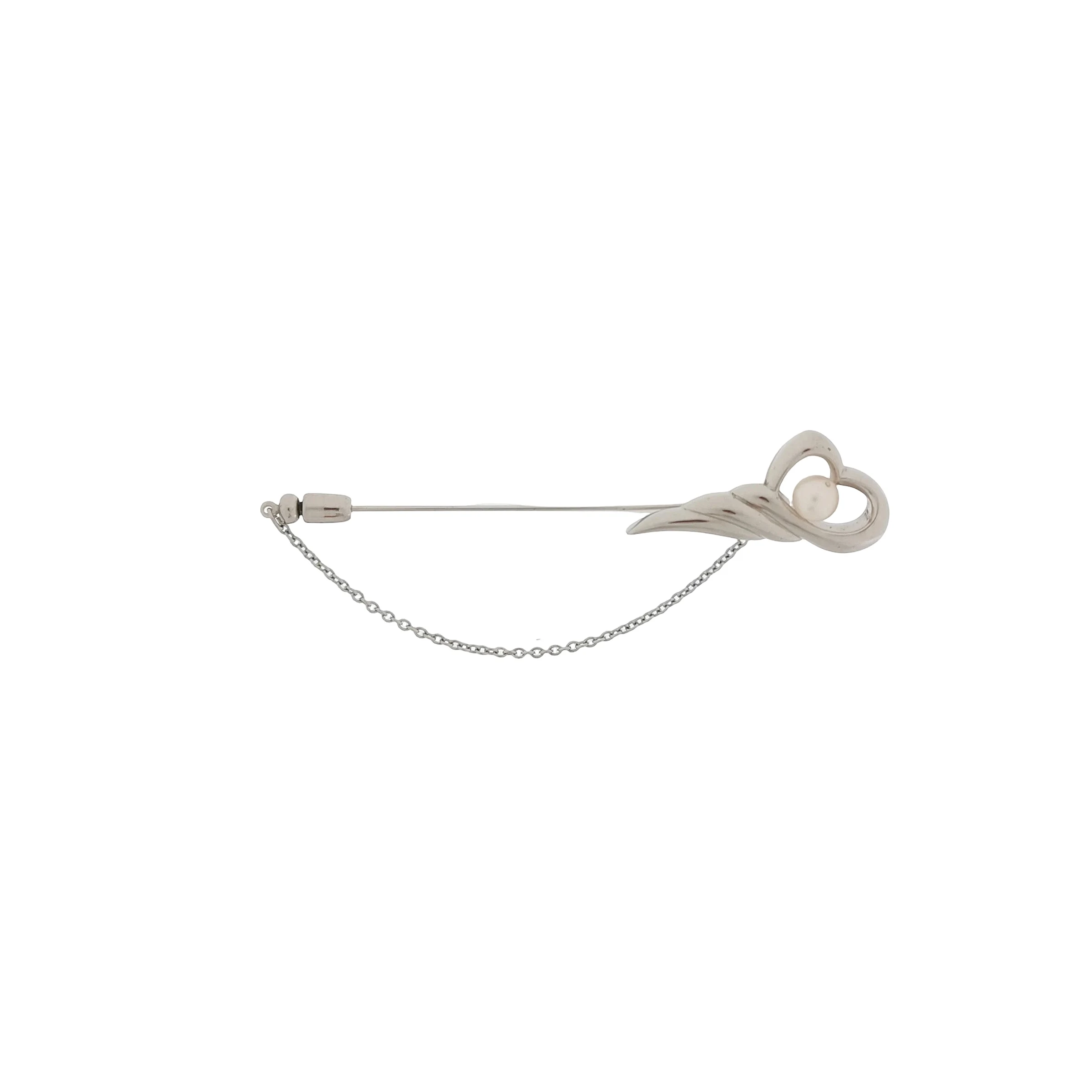 Tasaki Pearl Sterling Silver Brooch