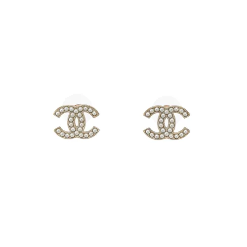 Chanel CC Logo Stud Earrings (21P)