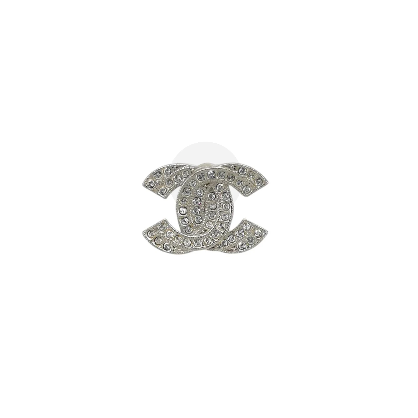 Chanel Faux Crystal CC Single Stud Earring