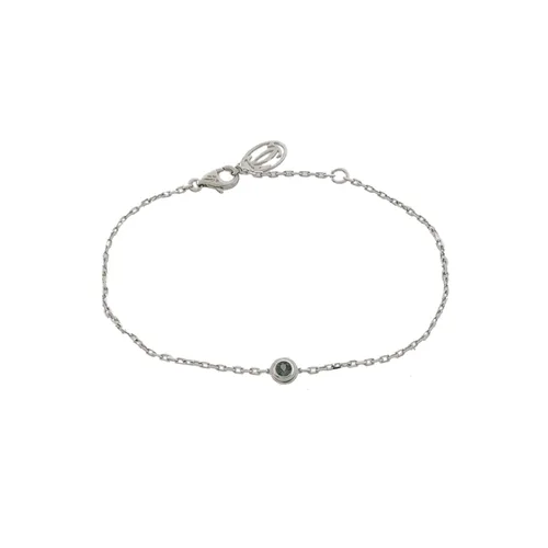 Cartier d'Amour Bracelet, 18K White Gold and Sapphire, Saucer Charm