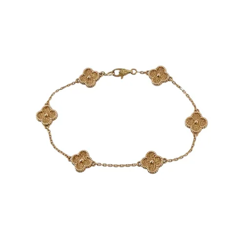 Van Cleef & Arpels Sweet Alhambra Six-Motif Bracelet, 18K Rose Gold