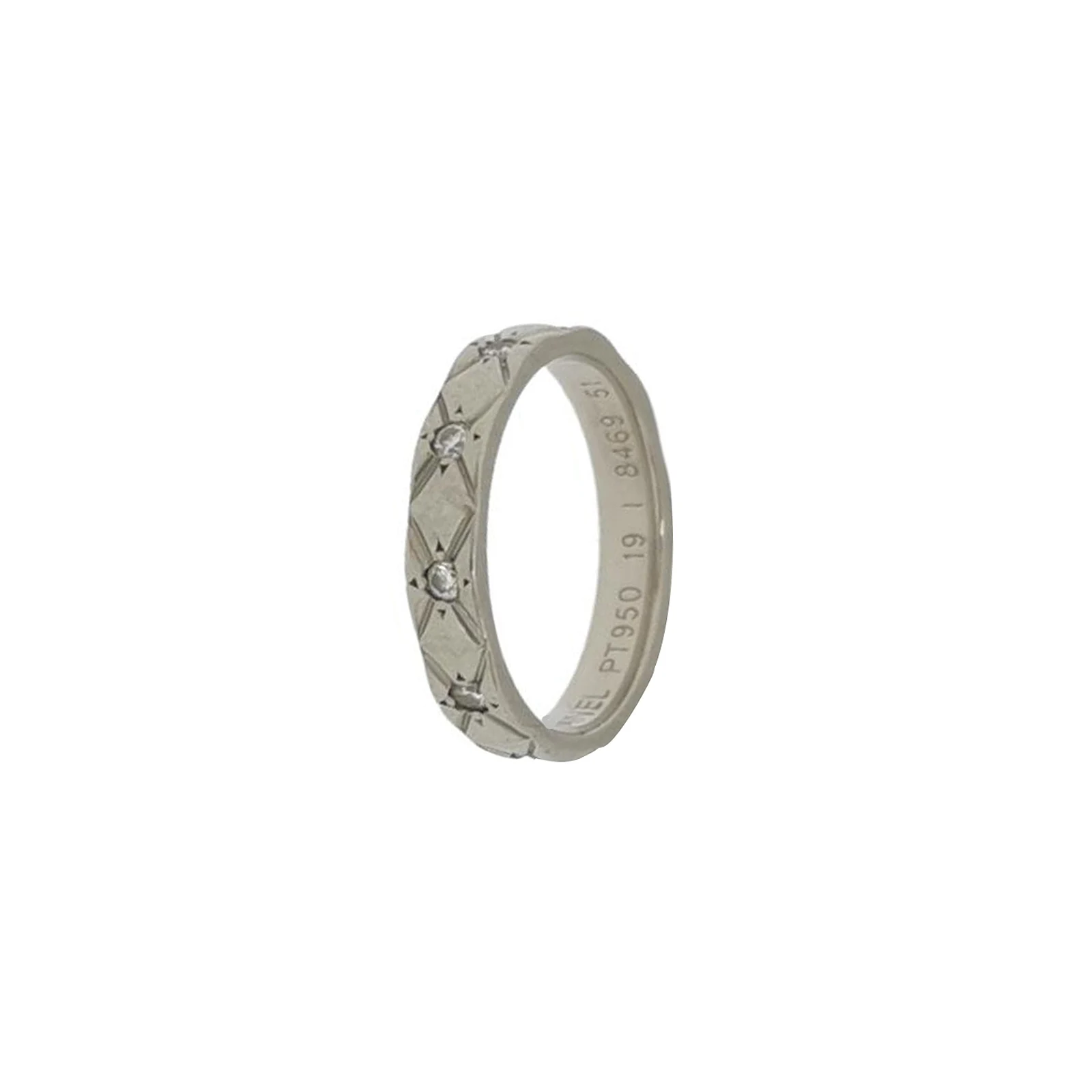 Chanel Coco Crush Ring, Platinum, Diamond