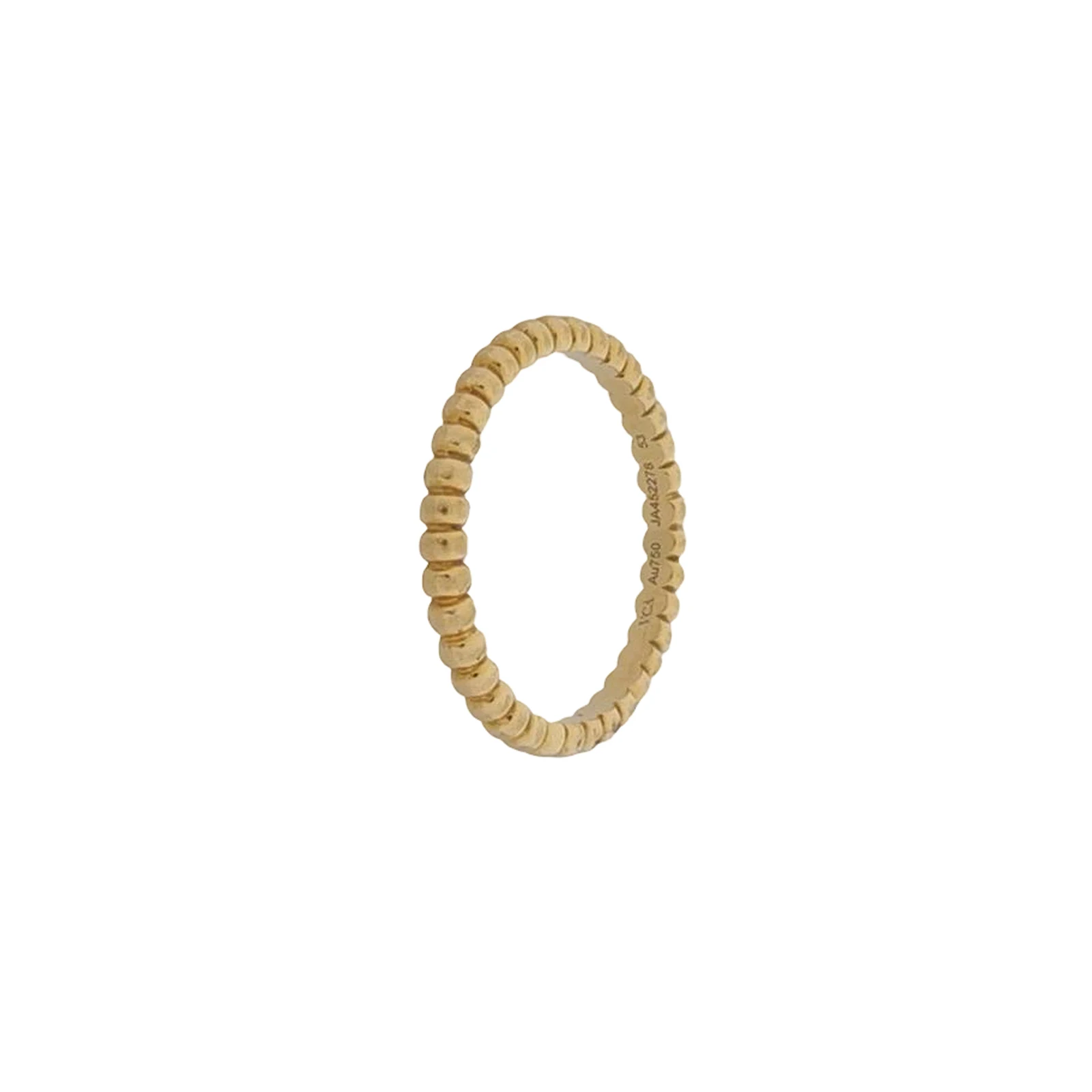 Van Cleef & Arpels Perlee Ring, 18K Yellow Gold, Size 14