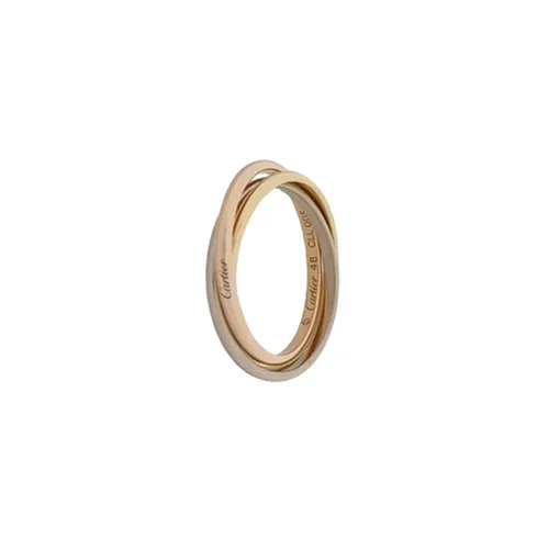 Cartier Trinity Ring, Extra-Small Model, 18K Rose Gold, White Gold and Yellow Gold, Size 9