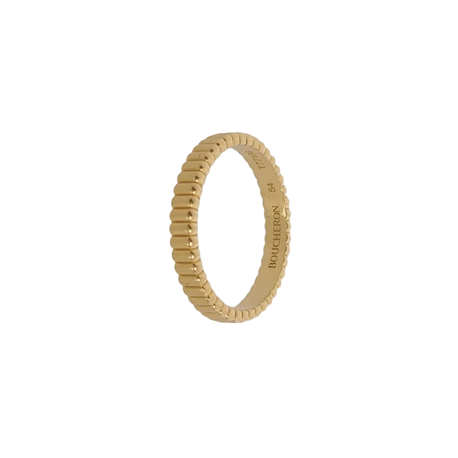 Boucheron Quatre Grosgrain Ring, 18K Yellow Gold