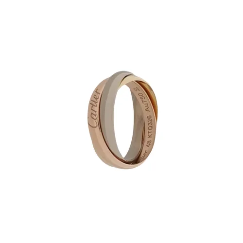 Cartier Trinity Ring, 18K Rose Gold, White Gold and Yellow Gold, Size 9
