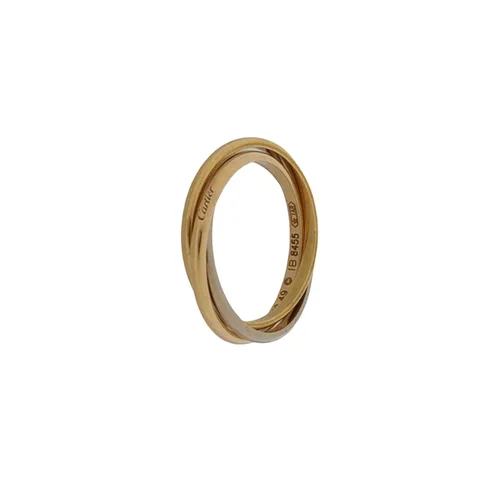 Cartier Trinity Ring, Extra-Small Model, 18K Rose Gold, White Gold and Yellow Gold, Size 10