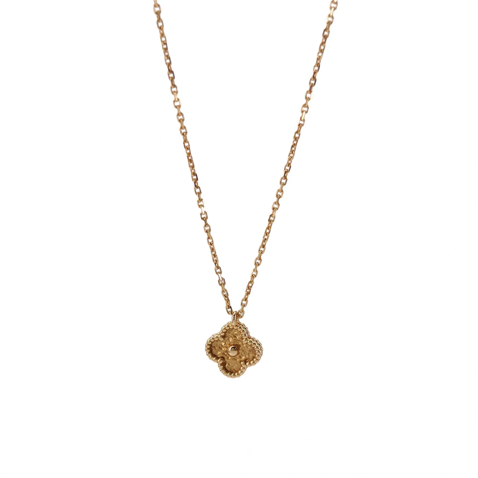 Van Cleef & Arpels Sweet Alhambra Necklace, 18K Rose Gold