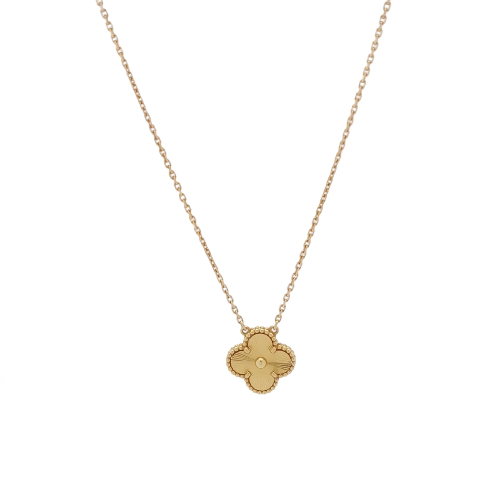 Van Cleef & Arpels Vintage Alhambra Necklace, 18K Yellow Gold