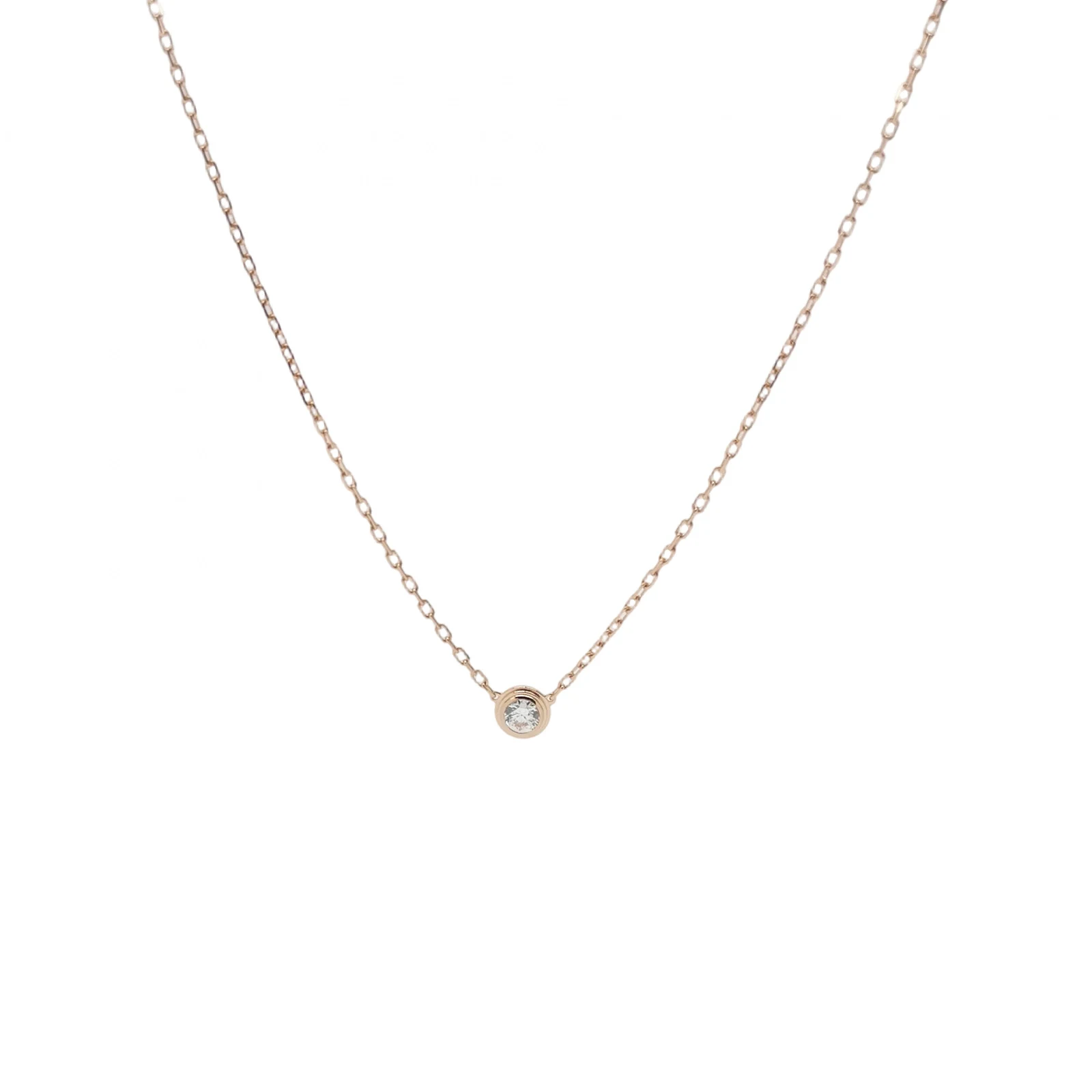 Cartier d'Amour Necklace, 18K Rose Gold, Diamond