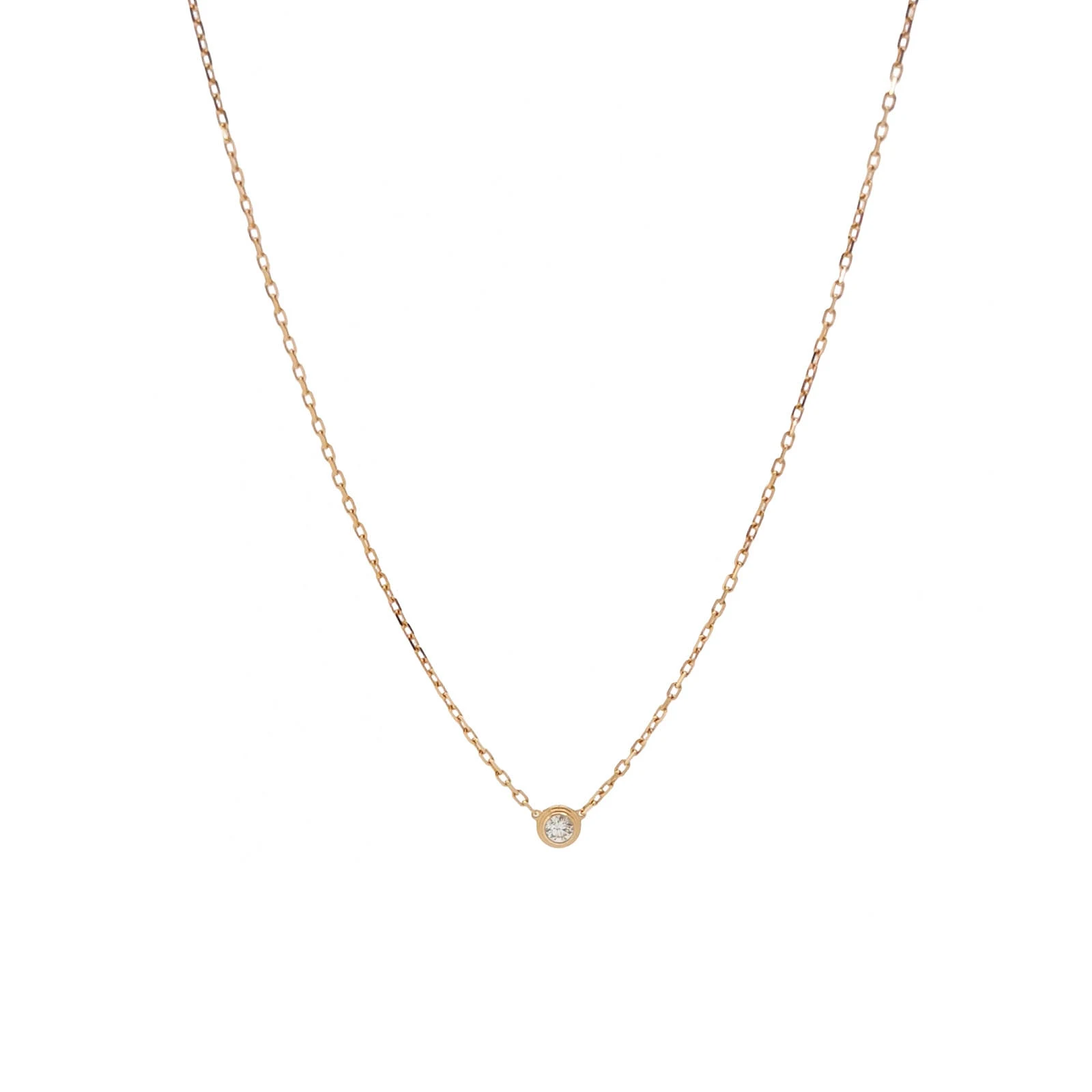 Cartier d'Amour Necklace, 18K Rose Gold, Diamond