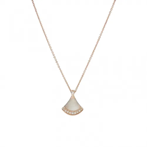 Bvlgari Divas' Dream Necklace, 18K Rose Gold, Diamond and Mother-of-Pearl