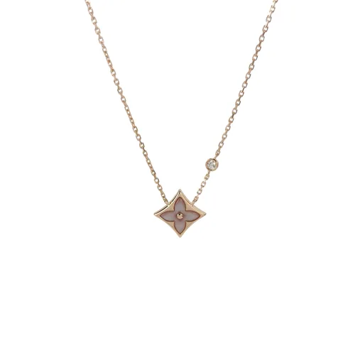 Louis Vuitton Color Blossom Necklace, 18K Rose Gold, Diamond and Mother-of-Pearl